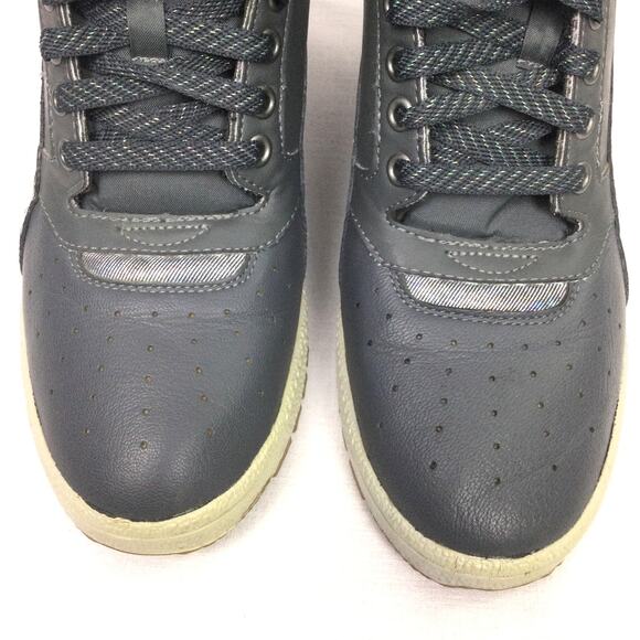 Puma Sky Hi Contact Wedge Gray Leather Retro High Top Futuristic Sneaker 10 - Picture 3 of 12